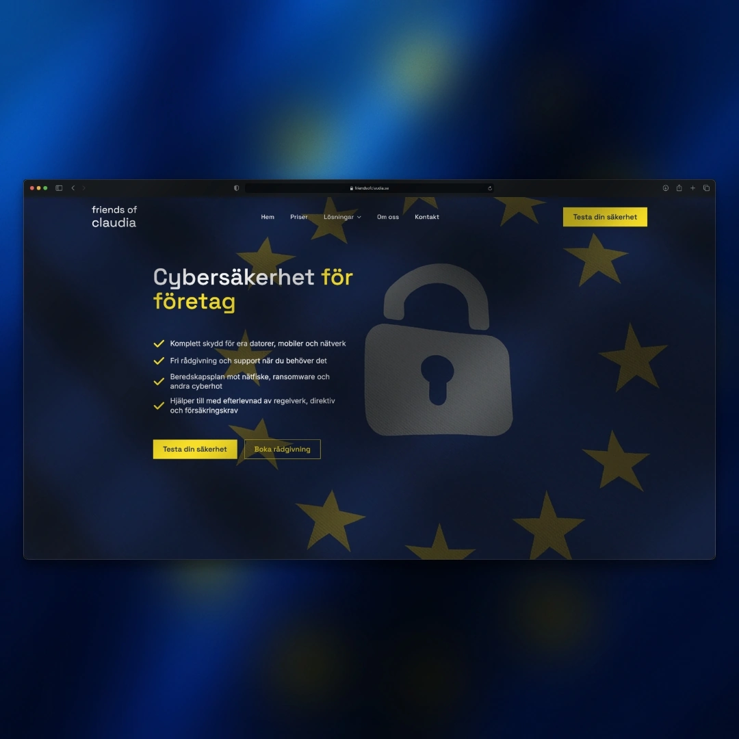 Friends of Claudia Webbplats